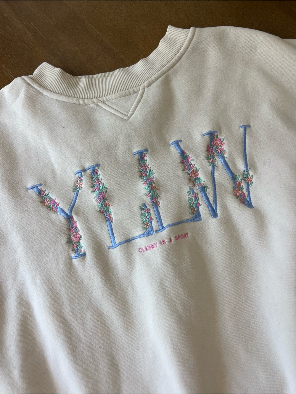 Yellow the Label Crewneck